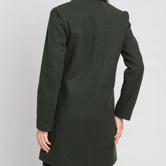 Last 1! NWT Hunter Green Classic Top Coat - Picture 3 of 3
